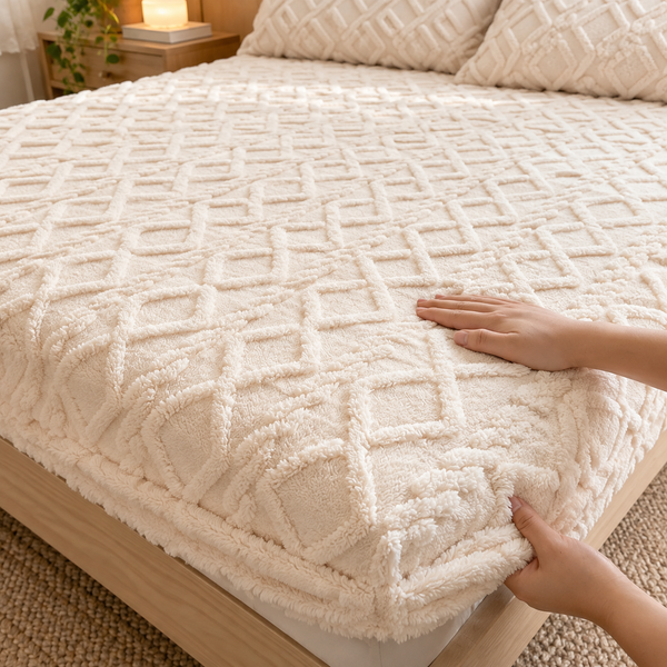 Ultra Soft Textured Fitted Bed Sheet