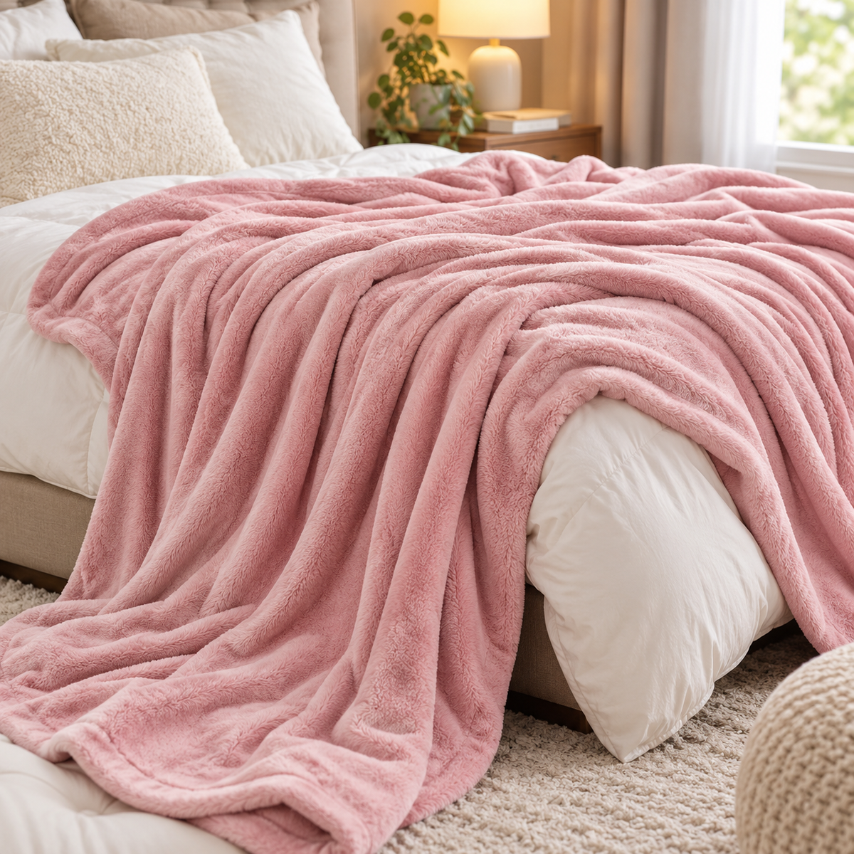Soft Luxury Fleece Throw Blanket