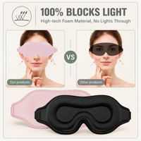 2 Pack of 3D Contoured Sleep Eye Masks