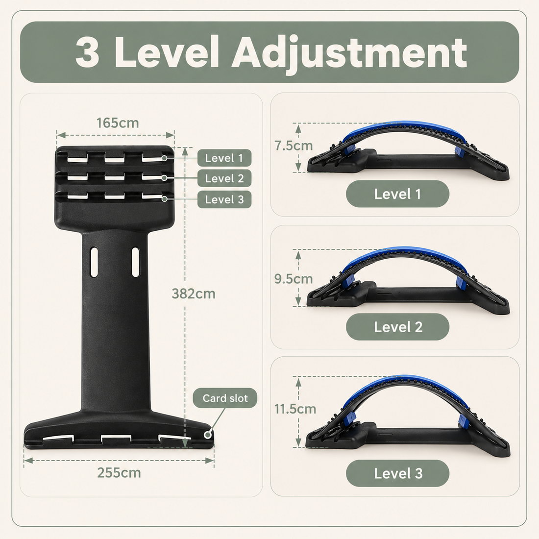 Lumbar Spine Back Stretching Device