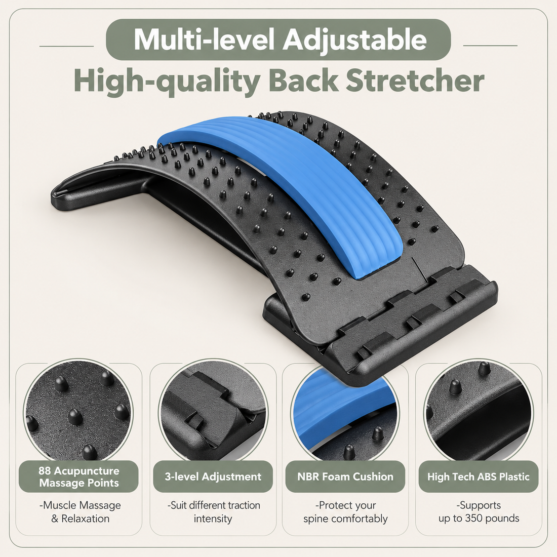 Lumbar Spine Back Stretching Device