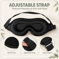 2 Pack of 3D Contoured Sleep Eye Masks