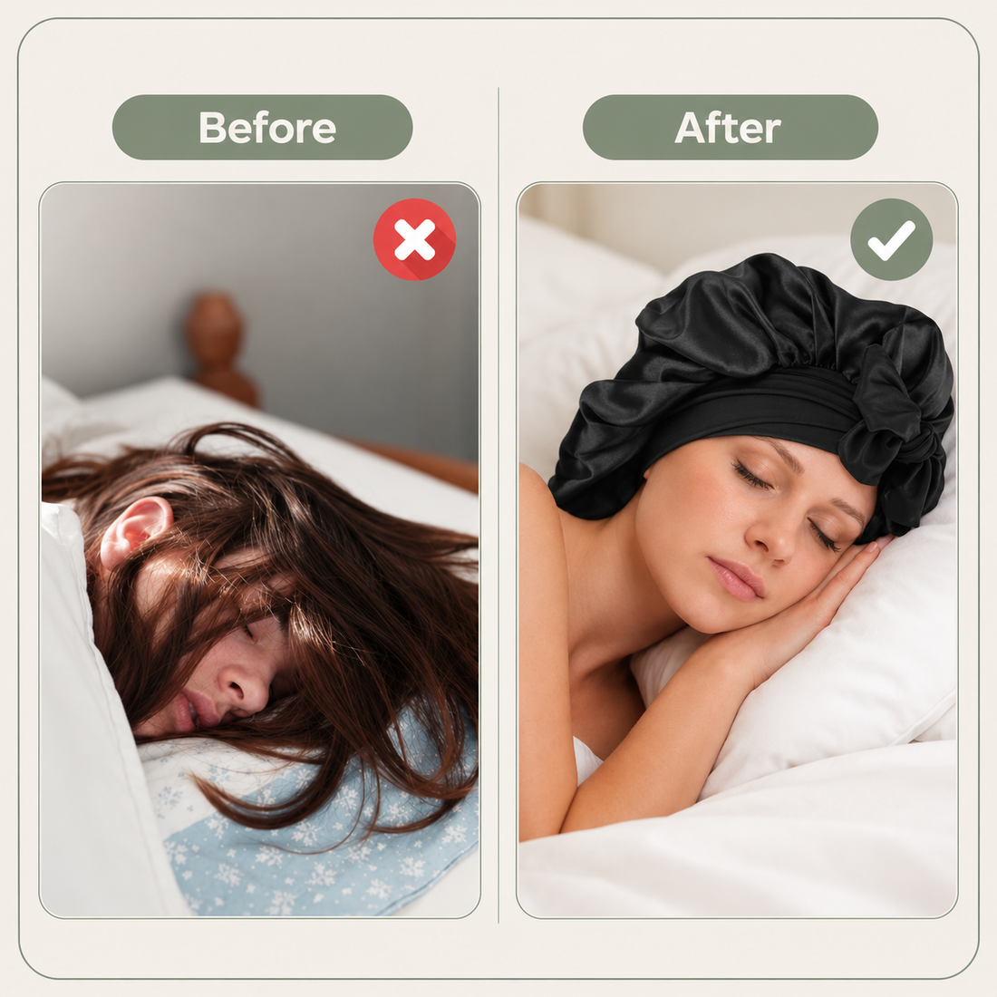 Silk Sleep Hair Bonnet