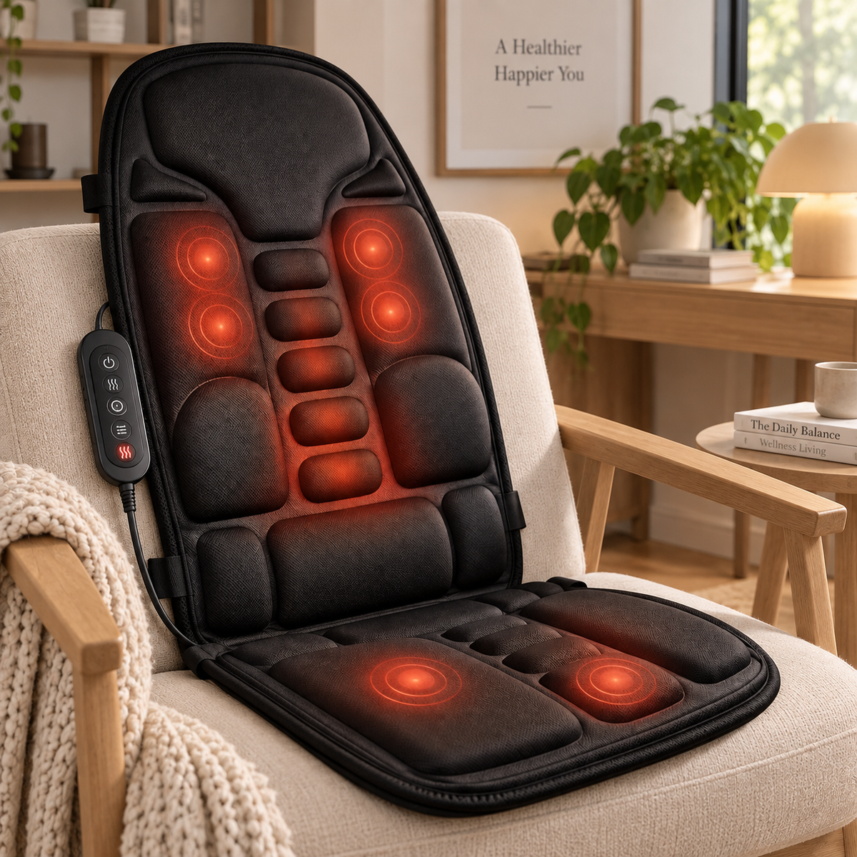 Electric Heated Massage Seat Cushion