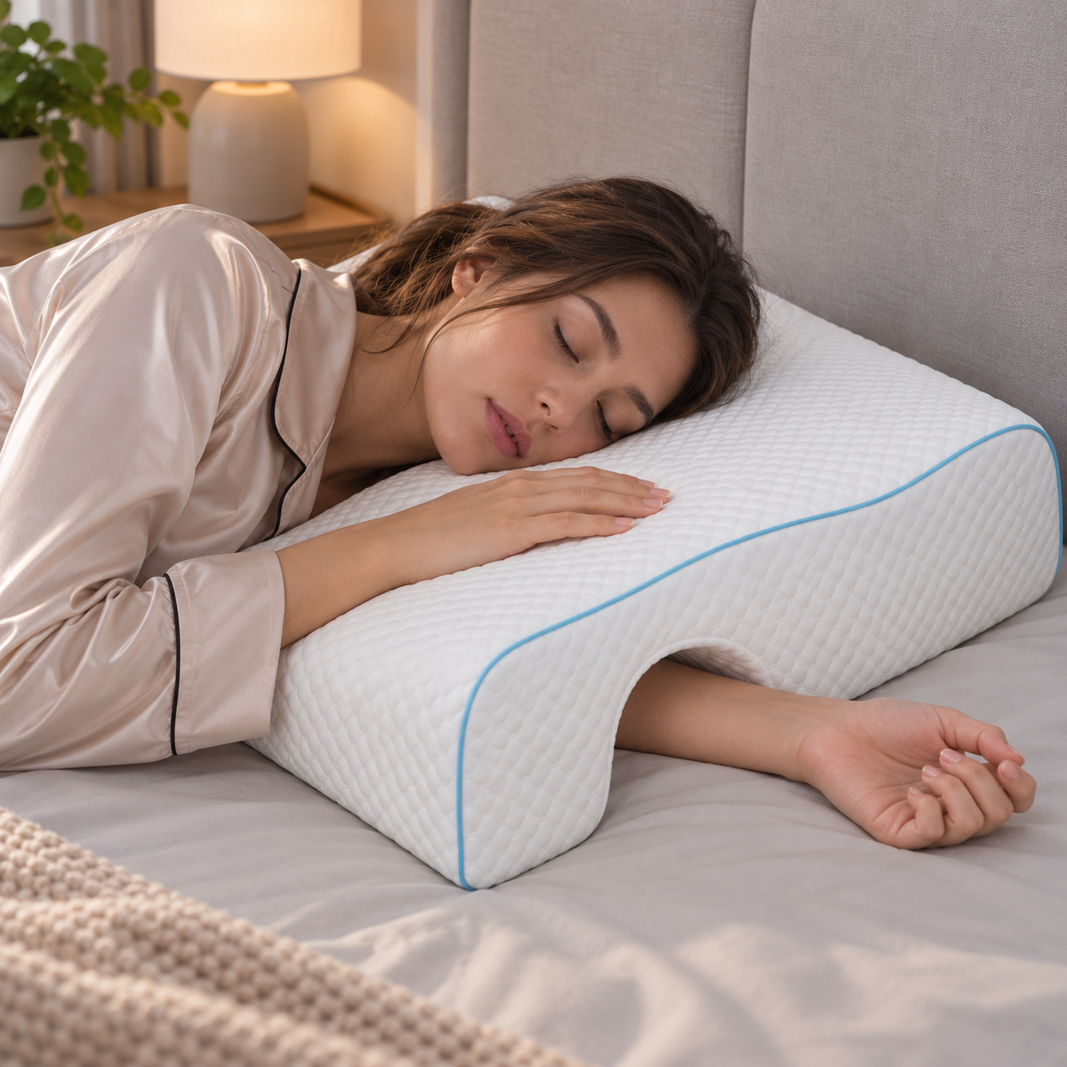 Memory Foam Couples Cuddle Pillow