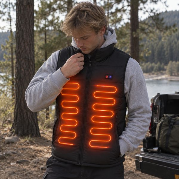 USB Heated Puffer Vest Jacket