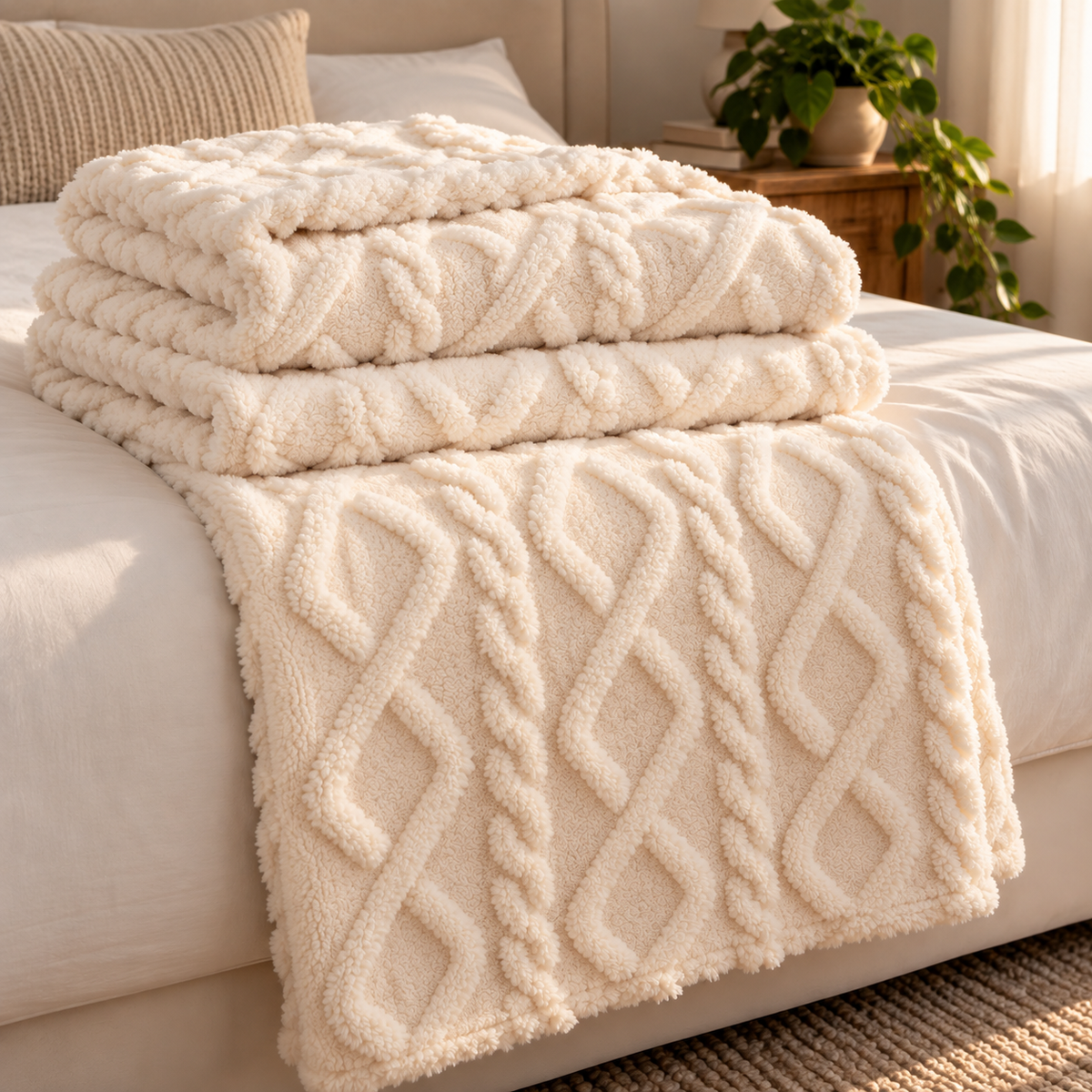 Lightweight Coral Fleece Blanket