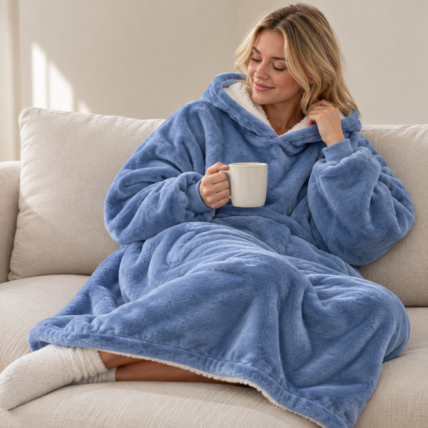 Oversized Sherpa Blanket Hoodie