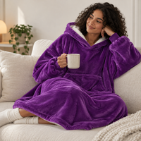 Oversized Sherpa Blanket Hoodie