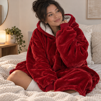 Oversized Sherpa Blanket Hoodie