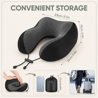 Hooded Memory Foam Travel Neck Pillow