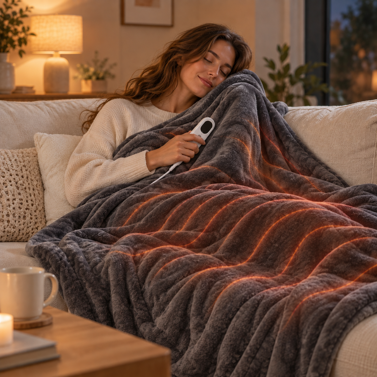 Electric Heated Throw Blanket