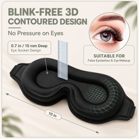2 Pack of 3D Contoured Sleep Eye Masks