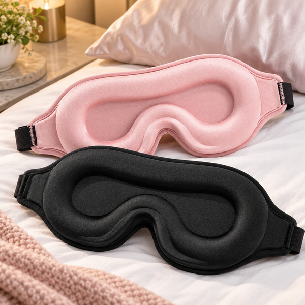2 Pack of 3D Contoured Sleep Eye Masks