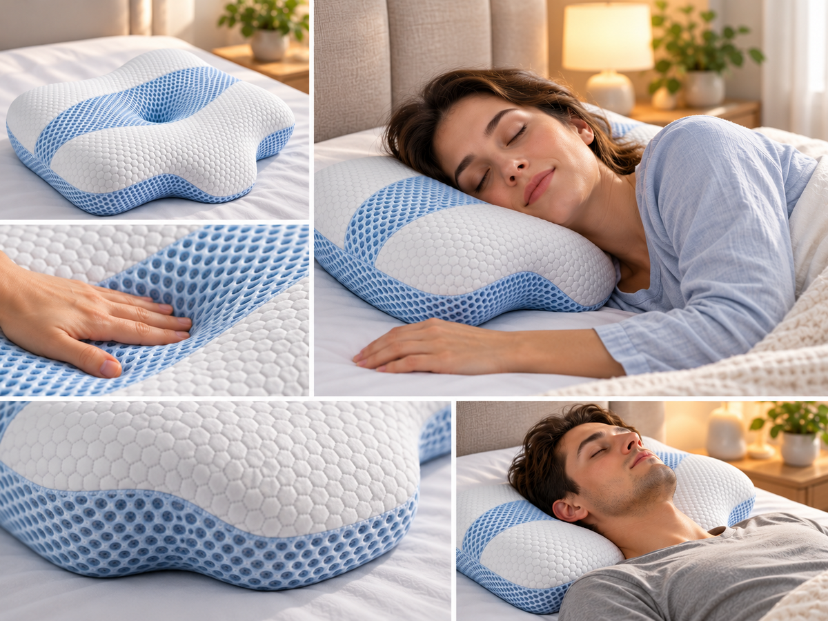Orthopaedic Cervical Cooling Memory Foam Pillow
