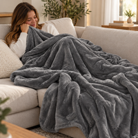 Soft Luxury Fleece Throw Blanket