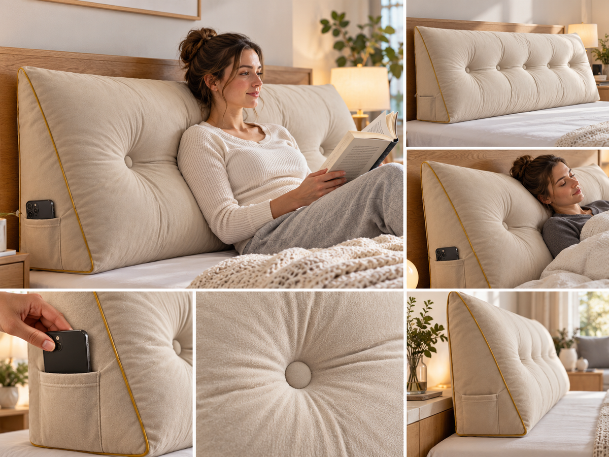 Chic Bed Wedge Support Pillow