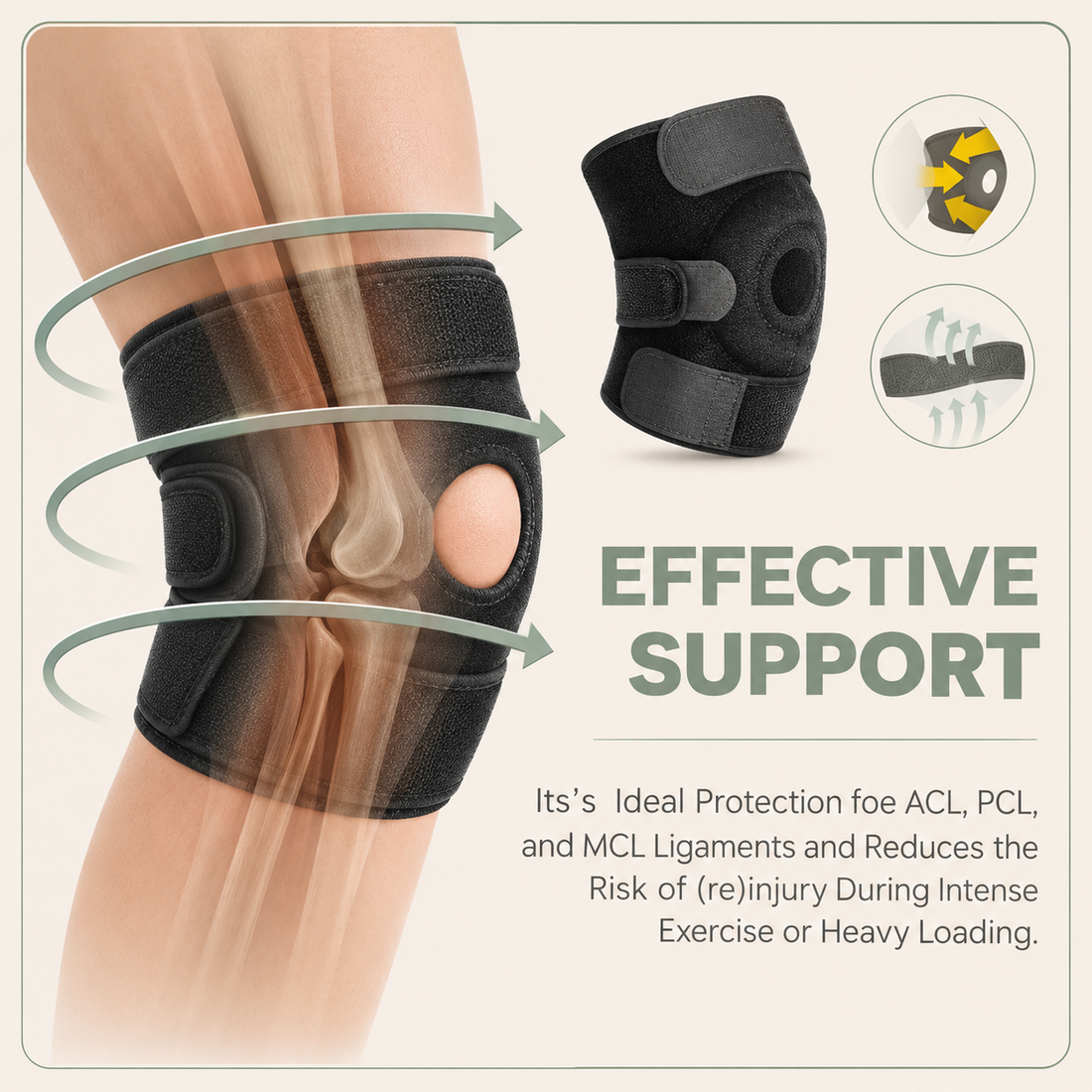 Knee Support Stabiliser Brace