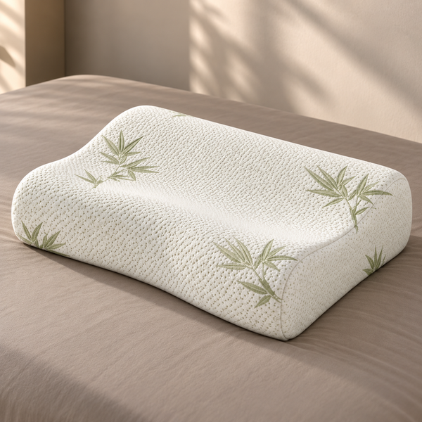 Ergonomic Bamboo Memory Foam Contour Pillow