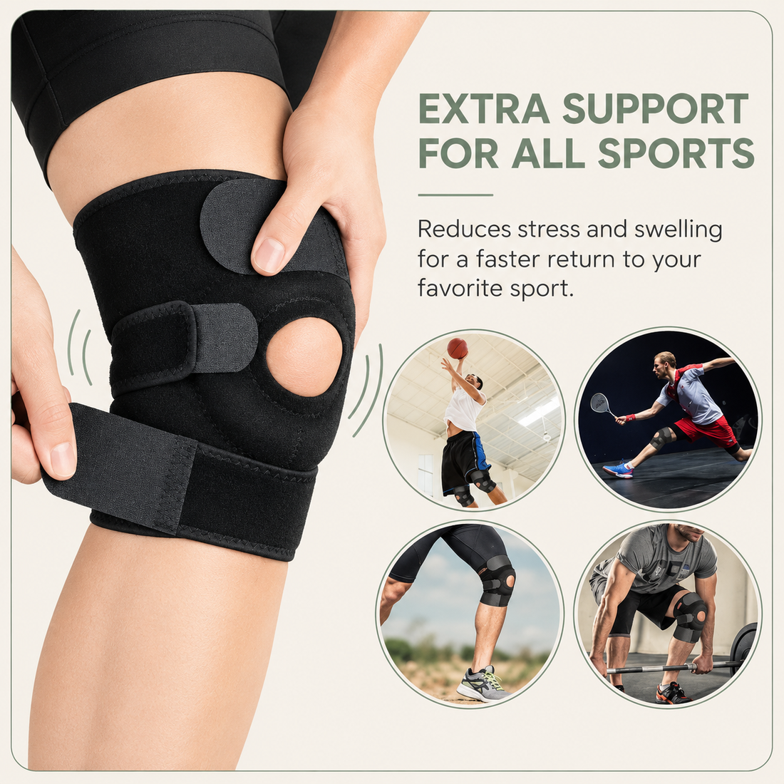 Knee Support Stabiliser Brace