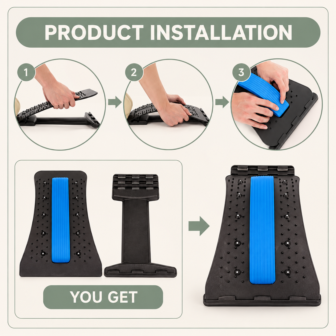 Lumbar Spine Back Stretching Device