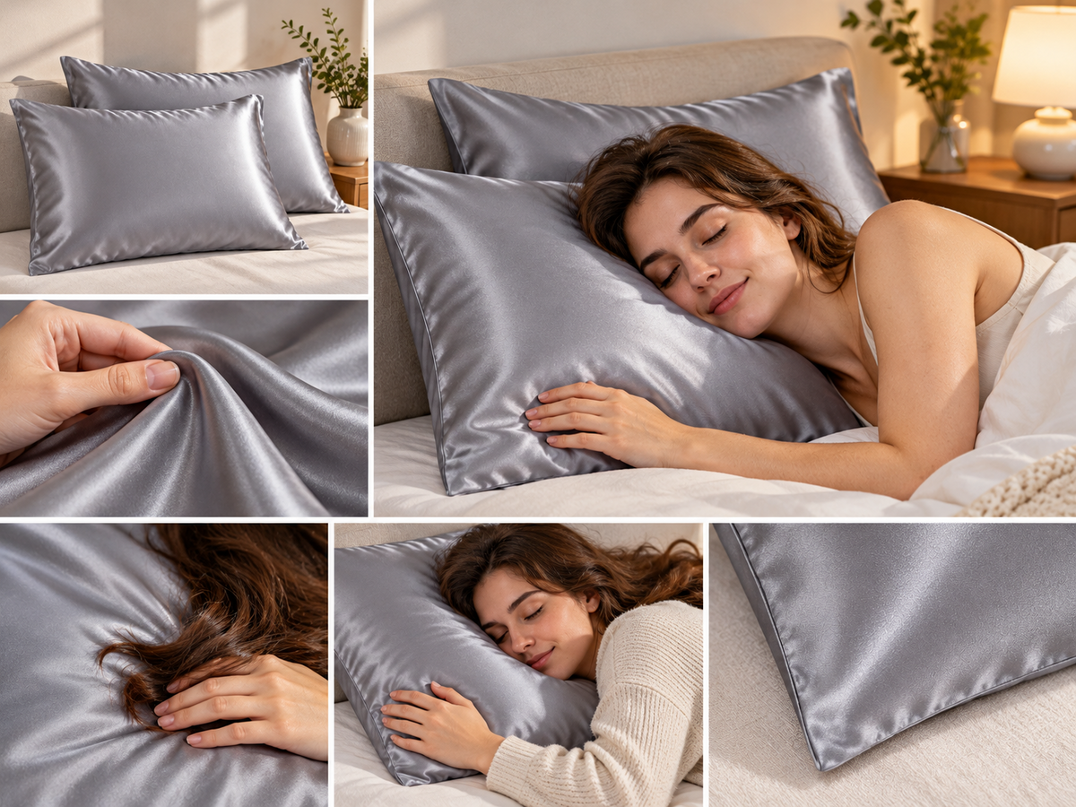 2 Pack Silk Pillowcase for Hair and Skin