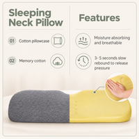 Memory Foam Cervical Neck Bolster Pillow