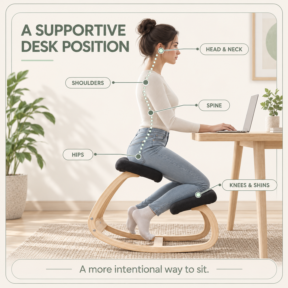 Ergonomic Posture Kneeling Chair