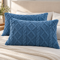 2x Ultra Soft Textured Pillowcase Set